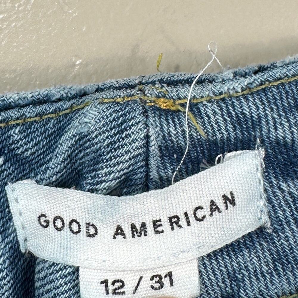 Good American Good 90's Wide Leg Jeans Indigo Blue Was Size 12 - Picture 4 of 6